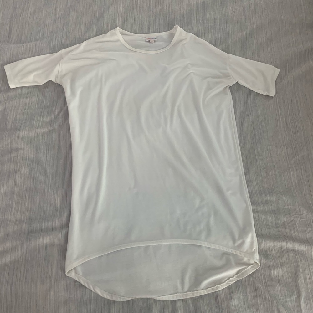 XXS solid white LuLaRoe Irma